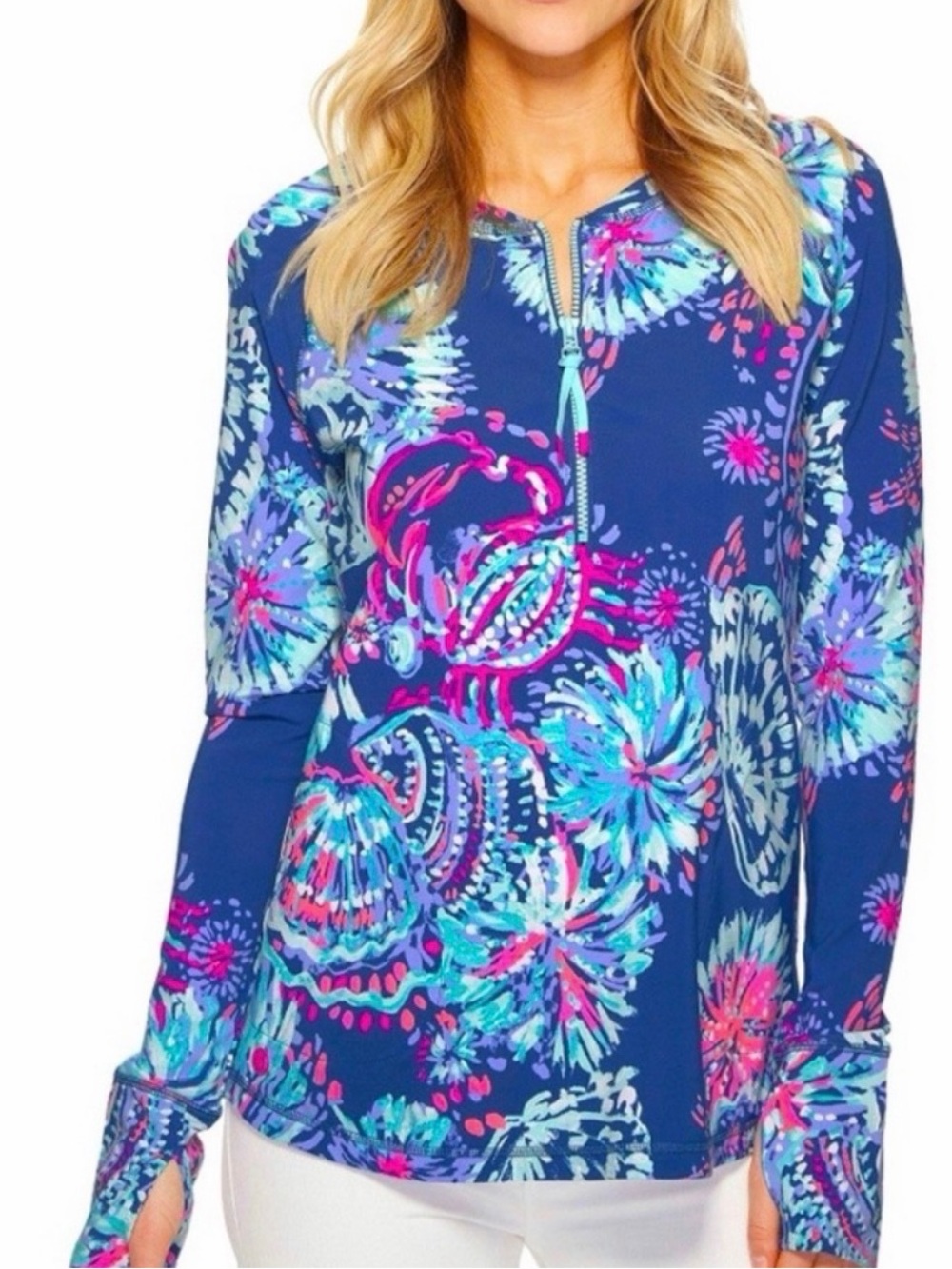 Lilly Pulitzer UPF 50+ Luxletic Delaynee Sunguard top